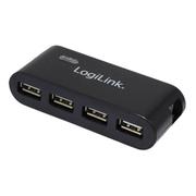 LOGILINK 4-Port m. PSU    black