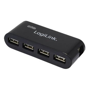 LOGILINK 4-Port m. PSU    black (UA0085)