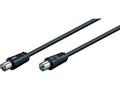 MICROCONNECT Coax M-F 5m Black 75 Ohm MICRO