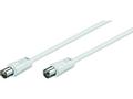 MICROCONNECT Coax M-F 1.5m White 75 Ohm MICRO