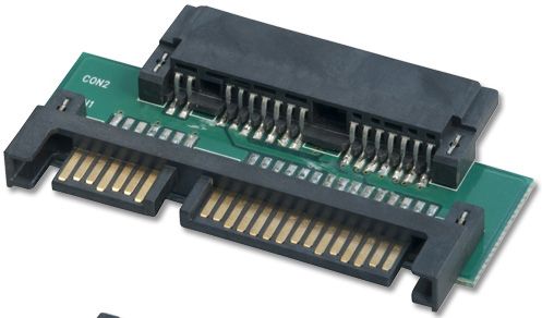 LINDY Micro SATA / SATA Adapter Black, Green (33502)