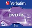 VERBATIM DVD+R Verbatim 4.7GB 16X 5p Jewel Case