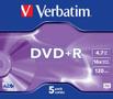 VERBATIM DVD+R Verbatim 4.7GB 16X 5p Jewel Case (43497)