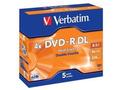 VERBATIM 4x DVD-R Dual Layer 8,5GB 5-pack Jewel Case