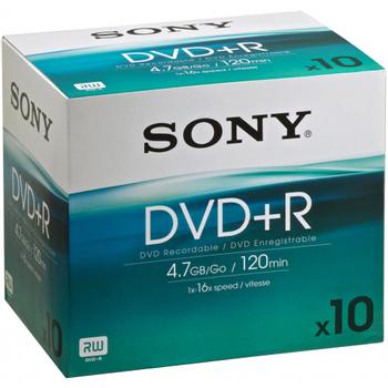 SONY DVD+R 4,7GB 16X JC (10DPR120B)