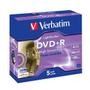 VERBATIM 16x DVD+R LightScribe 5-pack (Advanced AZO) Jewel Case