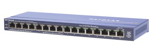 NETGEAR Switch ProSafe 16x10/100 8xPoE 802.3af Lifetime Warranty (FS116PEU)