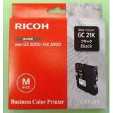 RICOH BLACK PRINT CARTRIDGE GC 21K FOR GX3000/ 3050N/ 5050N 1500 YIELD (405532 $DEL)