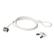 SAFEWARE Stöldskydd Keylock White 1.7m 1 lås & Ögla, 5mm wire, PC