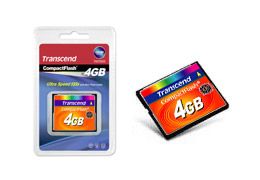 TRANSCEND - Flash memory card - 4 GB - 133x - CompactFlash (TS4GCF133)