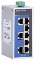 MOXA kytkin, 8xRJ45, 10/ 100Mbps,  12-48V, IP30, alu, harm/si (EDS-208A)