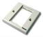 VISION TECHCONNECT V2 WHITE SURROUND SINGLE GANG *UK* Frame which can attach to any standard UK backbox (pattress), into which you can mount 2 modules. New version with bezeled corners.