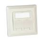 ROLINE Flush Mount Box for Keystones. 2x Ports