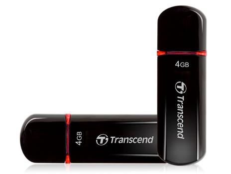 TRANSCEND d JetFlash 600 - USB flash drive - 4 GB - USB 2.0 - red (TS4GJF600)