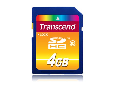 TRANSCEND SDHC CARD 4GB (CLASS 10) MLC SD3.0 MEM (TS4GSDHC10)