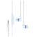 NOKIA Portabel Handsfree WH-205 Ice Stereo ørepropp, White 3,5mm