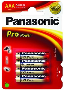 PANASONIC Alkaline Pro Power LR03PPG - Battery 4 x (LR03PPG/4BP)