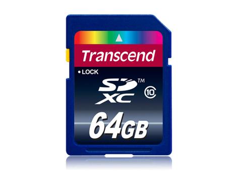 TRANSCEND SD Card SDXC 64GB Class 10 (TS64GSDXC10)