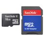 SANDISK 16GB microSDHC incl SD Adapter
