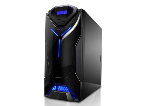 NZXT GUARDIAN 921 RB Midi Tower Sort/Blå Vifter: 1x 120mm Front, 1x 120mm Side, 1x 120mm Bak, Blå LEDs (921RB-001-BL)