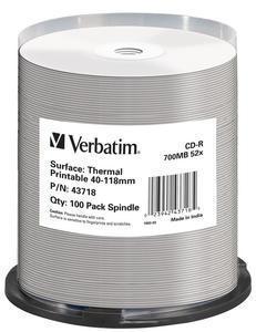 VERBATIM CD-R Thermoprint. 52X  100-pack (43718)