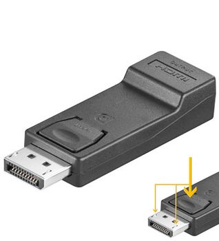 Wentronic goobay Adapter Displayport -> HDMI (51719)