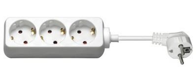 GOOBAY 3-Way Power Strip 3 m white (51075)