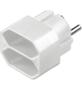 GOOBAY Stromadapt 1Schuko->2Euro weiß