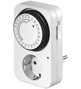 WENTRONIC Timer för jordade uttag, 230V/ 16A/ 3500W,  15min intervall (51276)