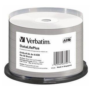 VERBATIM DVD+R DL  8X, Professional (43754)