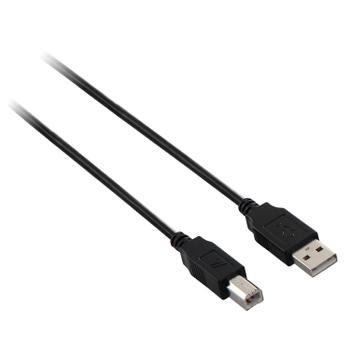 V7 USB2.0 A TO B CABLE 1.8M BLACK DATA CABLE 480MBPS PERIPHERALS CABL (V7E2USB2AB-1.8M)