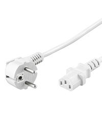 GOOBAY Power Cable CEE7/7 to C13. White. 3.0m Factory Sealed (95141)