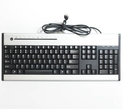 Acer Tastatur - USB - svart, sølv - for Aspire E500, L3600, M1200, M1610, M1640, SA80, T135, T180; Veriton L410, L460, M410, M460 (KB.USB0B.006)