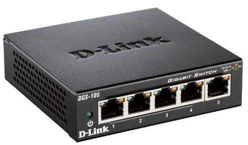 D-LINK Switch/ 5xF+ Gigabit ENet IEE  802.3x (DGS-105/E)