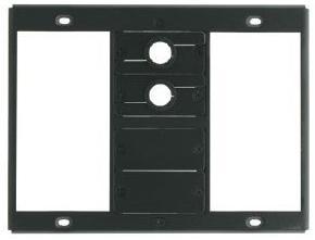 KRAMER T1AFâ€“44 | Inner Frame - 2 Double Power Sockets Slots, 4 Insert Slots | StÃ¥l | Svart (80-000499)