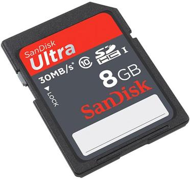 SANDISK SDHC Ultra 8GB Class 10 30 MB/s (SDSDU-008G-U46)