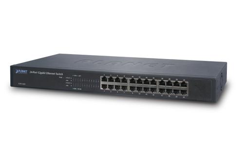 PLANET Switch 10/ 100/ 1000Mbps 24-port Rack Unmanaged Gigabit (GSW-2401)