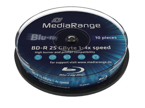 MediaRange BD-R 25GB 6x, 10-pack (MR499)