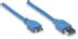 MANHATTAN USB Kabel A -> micro B St/St 1.00m blau
