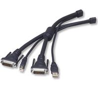 Belkin OmniView - video- / USB- / lydkabelsett - 1.83 m