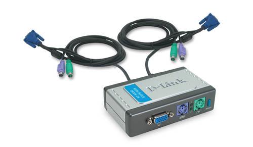 D-LINK 2PT KVM SWCH DT BUILT IN CABLES (DKVM-2K)