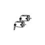 ERGOTRON DS100 OUTBOARD POLE CLAMPS . ACCS