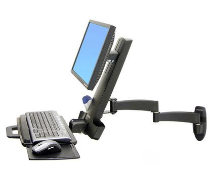 Ergotron 200 Series monteringssett - for LCD-skjerm / tastatur / mus / strekkodeskanner - svart (45-230-200)