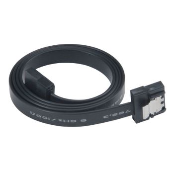 AKASA SATA3 Cabel PROSLIM 30 cm Black SATA III (6.0Gb/ s), SATA II (3.0Gb/s) and SATA I (1.5Gb/ s),  SSD, HDD, ODD, 7pin (AK-CBSA05-30BK)