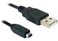 DELOCK - USB cable - 4 pin mini-USB Type B (M) - 4