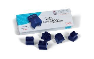 XEROX x ColorStix Phaser 8200 - Cyan - solid inks - for Phaser 8200B, 8200DP, 8200DX, 8200MB, 8200MDP, 8200MDX, 8200MN, 8200N (016204500)