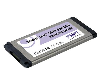 SONNET TEMPO EDGE SATA PRO 6GB 1PORT EXPRESSCARD/ 34 WITH 1 ESATA PORT (TSATA6-PRO1-E34)
