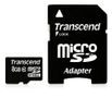 TRANSCEND MicroSD Card SDHC 8GB + Adapte