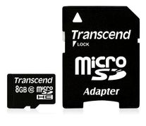 TRANSCEND 8GB MicroSDHC (SD 3.0) Class 10 (Alt. TS8GUSDHC10)