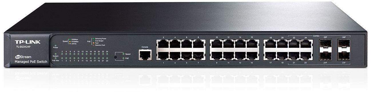 Tp Link Switch 24x Gbit 4x Sfp Managed 19 Poe Westium